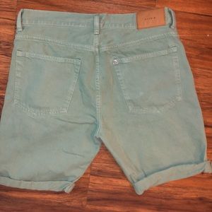 Green Denim shorts 34 waist